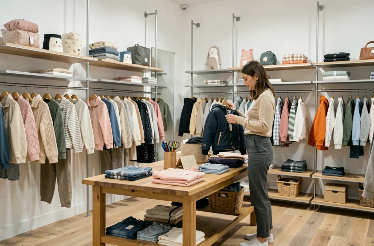 La sélection multimarque pointue de vêtements enfants dans la boutique Smallable à Paris